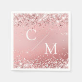 Modern, glitter Paper Napkin Servet (Voorkant)