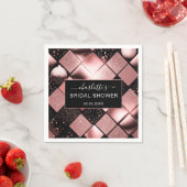 Modern Glitter Pattern Vrijgezellenfeest Servet (Insitu)