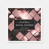 Modern Glitter Pattern Vrijgezellenfeest Servet (Voorkant)