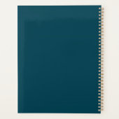 Modern glitter roos terug naar School Planner (Achterkant)