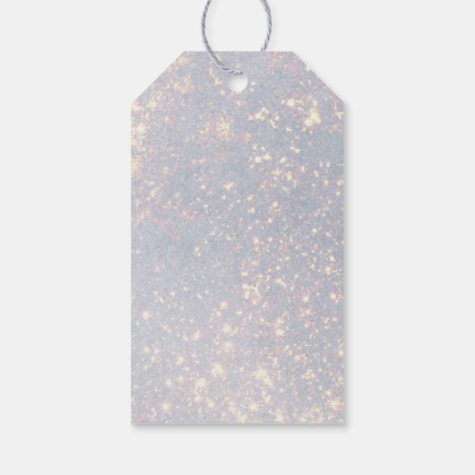 Modern Glitter Vrolijk kerstcadeau Labels Cadeaulabel (Achterkant)