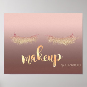 Modern Glittery Lashes, Makeup artiest Poster