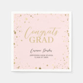 Modern Glitz Persoonlijk Afstuderen Servetten (Voorkant)