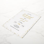 Modern Glitz Rehearsal Dinner Folie Uitnodiging (Gedraaid)