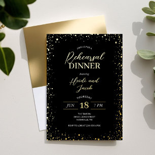 Modern Glitz repesial Dinner Folie Invitation Uitnodiging
