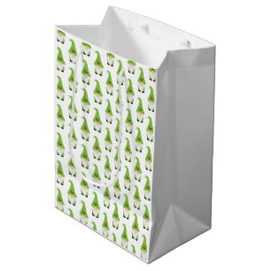 Modern Gnome Candy Cane Heart Kerstplezier Medium Cadeauzakje