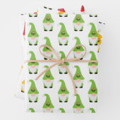 Modern Gnome Pattern set Candy Cane Heart Fun Inpakpapier Vel (In situ)