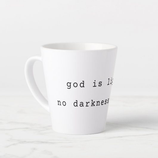 Modern God is Light Latte Mug Mok (Linkerhoek)