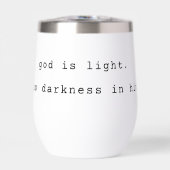 Modern God is Light Stainless Steel Wine Tumbler (Avant)