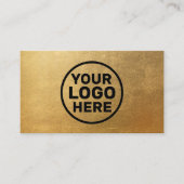 Modern Gold Add Logo Visitekaartje (Voorkant)