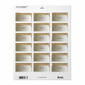 Modern Gold  adreslabel Etiket (Full Sheet)