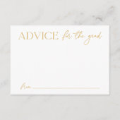Modern Gold Advice voor het Afstuderen Afstuderen Informatiekaartje (Voorkant)
