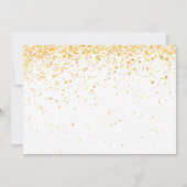 Modern Gold Balloon Confetti 18e verjaardag Kaart (Achterkant)