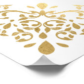 Modern Gold Baptisme Botanical Welcome Poster (Hoek)