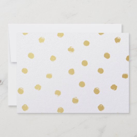 Modern Gold: "Bedankt dat je mijn Bloemenmeisje be Bedankkaart (Achterkant)