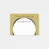 Modern Gold Black Elegant Classy Personaliseren Post-it® Notes (Voorkant)
