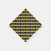 Modern Gold Black Graduation Party Servet (Hoek)