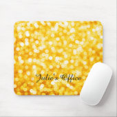 Modern Gold Bokeh Mousepad Muismat (Met muis)