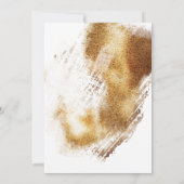 Modern Gold Bronze Blauwgroen Waterverf wassend hu Kaart (Achterkant)