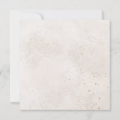 Modern Gold Calligraphy Champagne Ivory Wedding Kaart (Achterkant)