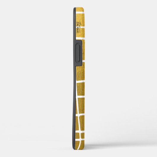 Modern Gold en Monogram Hoesje-Mate iPhone Case (Achterkant / Rechts)