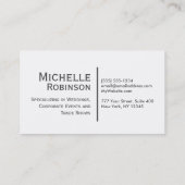 Modern Gold en Silver Monogram Visitekaartje (Achterkant)