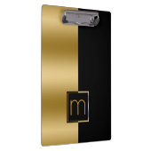 Modern Gold- en zwart ontwerp Klembord (Rechts)