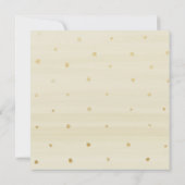 Modern Gold Floral Bridal Shower Kaart (Achterkant)