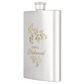 Modern Gold Floral Bridesmaid Flacon (Links)