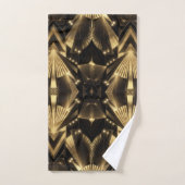 Modern Gold Foil Elegance Neo Art Deco Bad Handdoek (Handdoek)
