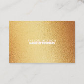 Modern Gold Foil - Loyalty Kaart (Achterkant)