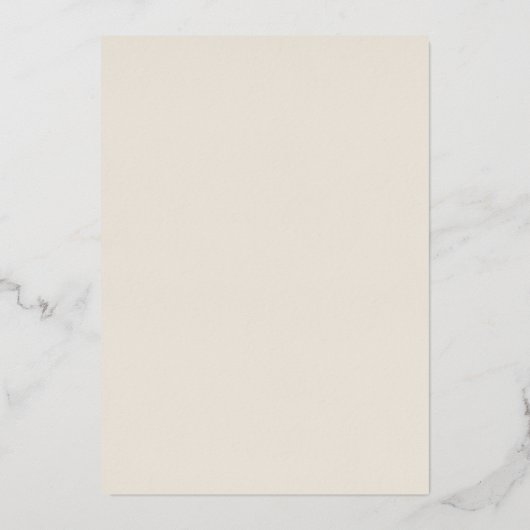 Modern Gold Foil script | Casual marinebruiloft Folie Uitnodiging (Achterkant)