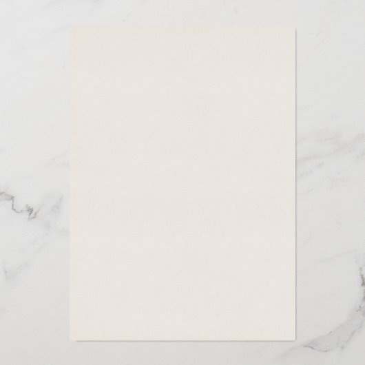 Modern Gold Foil script | Ivory Casual Weddenschap Folie Uitnodiging (Achterkant)