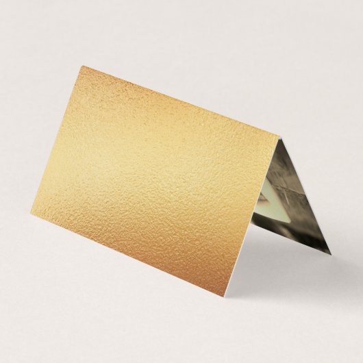 Modern Gold Foil Script Weddenschap Hartelijk dank Visitekaartjes (Achterkant)