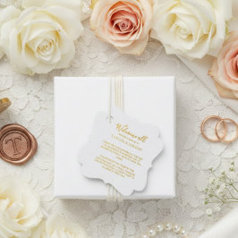 Modern Gold Foil Wedding | Elegant Minimalist Bedankjes Labels
