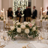 Modern Gold Glitter Acrylic Wedding Table Number
