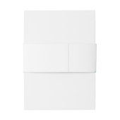 Modern Gold Glitter & Blauwgroen Weddenschap Bands Uitnodigingen Wikkel (Achterkant Voorbeeld)