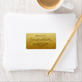 Modern Gold Glitter Candle Label (Insitu)