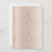 Modern Gold Glitter Fairy Tale Wedding Roos Dome Kaart (Achterkant)