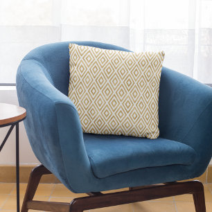 Modern Gold Glitter Geometric Pattern Sierkussen