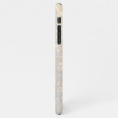 Modern Gold Glitter Spark | Persoonlijk Initiaal iPhone Hoesje (Linkerkant)