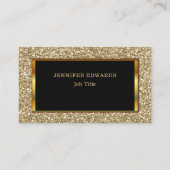 Modern Gold gouden glitter stijlvol professioneel Visitekaartje (Voorkant)