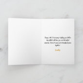 Modern Gold Heart 50ste bruiloft Jubileum Kaart (Binnen)