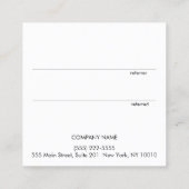 Modern Gold Heart Customer Referral Square (Achterkant)