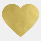 Modern Gold Heart Hart Sticker (Voorkant)