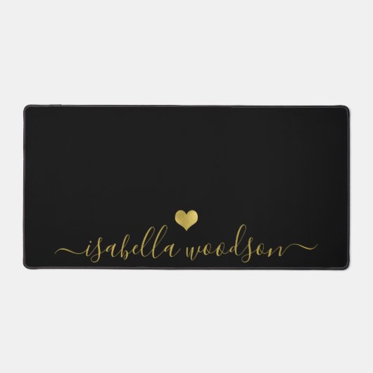 Modern Gold Heart Script Name (Recto)