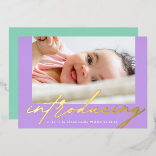 Modern Gold Introductie - Schriftelijke foto - Bab Folie Uitnodiging