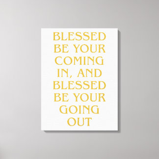 Modern Gold Jewish Wall Art - Piece 1 of 3 Canvas Afdruk