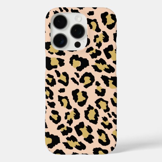 Modern Gold Leopard Cheetah Animal Print Patroon Case-Mate iPhone Case (Achterkant)