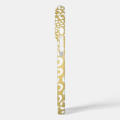 Modern Gold Leopard Cheetah Spots Animal Print Case-Mate iPhone Case (Achterkant / Links)